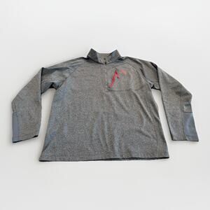 The North Face Mens Gray 1/4 Zip Pullover Fleece Jacket Size XL